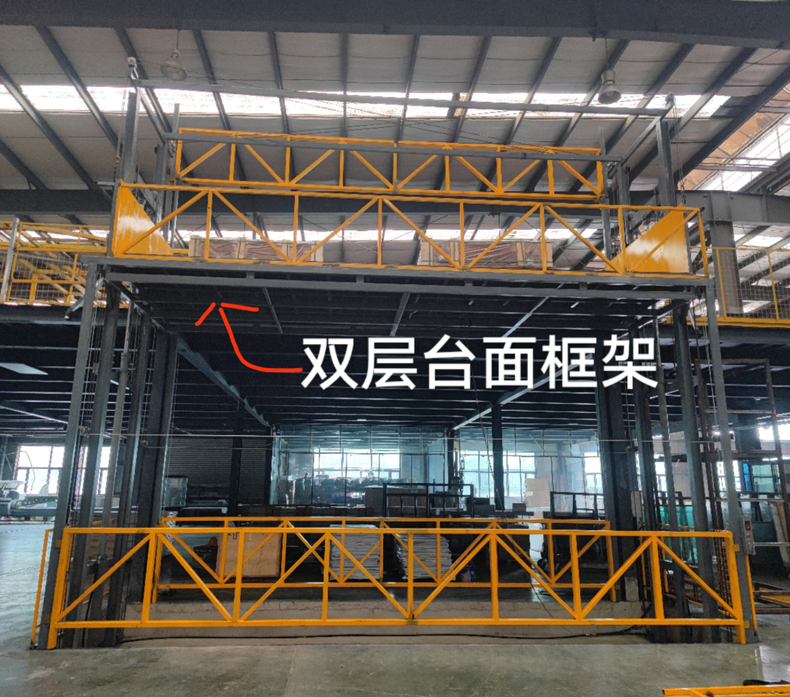 四缸八軌工廠升降平臺